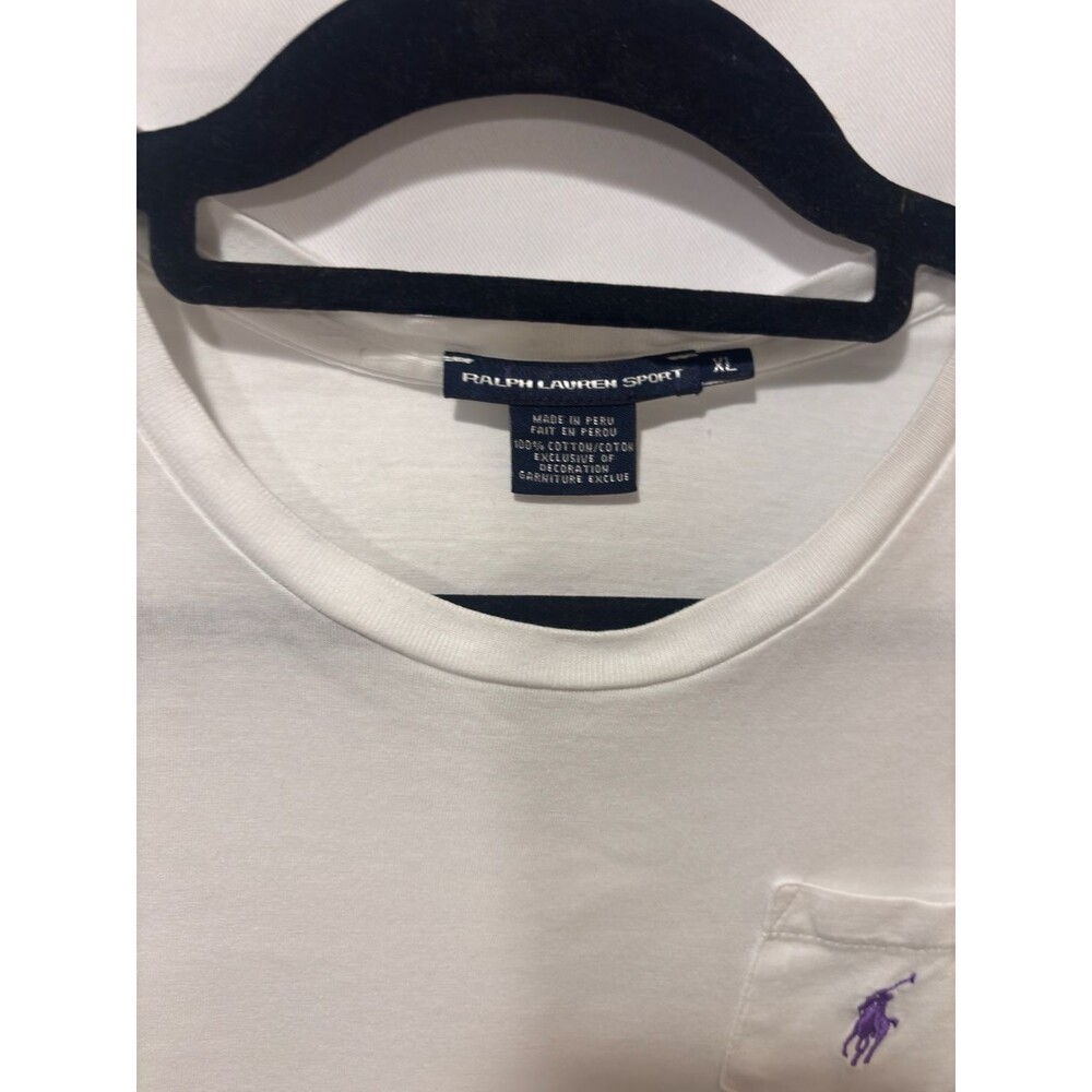 VINTAGE POLO RALPH LAUREN WHITE POCKET TEE SHIRT 1990S xl - Picture 3 of 12